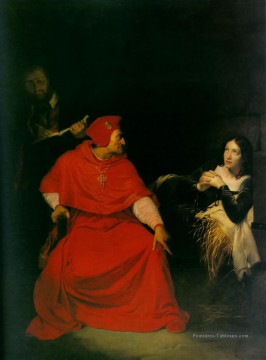 joan d’arc en prison 1824 histoires Hippolyte Delaroche Peinture à l'huile